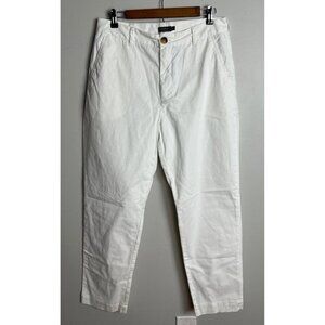 Vineyard Vines White Midrise Vintage Chino Pants Size 12 Stretch Women’s